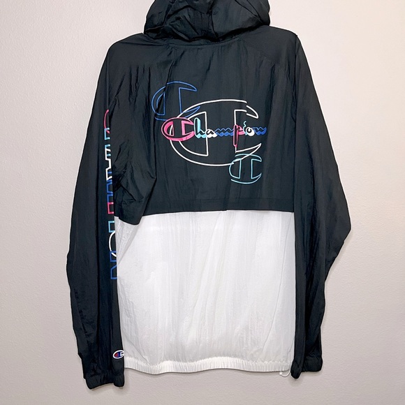 Worn once like brand new Champion half zip wind breaker. - Picture 2 of 2